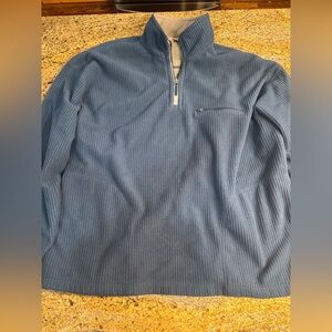 Vintage Y2K Fieldmaster‎ 1/4 Zip Pullover Jacket XL Fleece Corduroy Feel